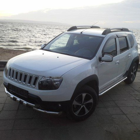 Решетка радиатора "Jeep" для Renault Duster (2010-2021) купить недорого с доставкой в Воткинск
